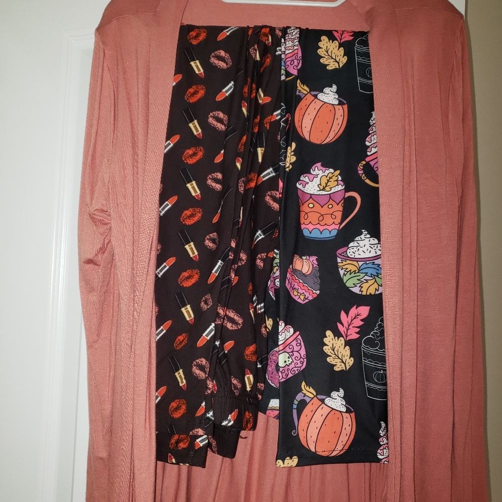 Legging bundle with cardigan open to offers